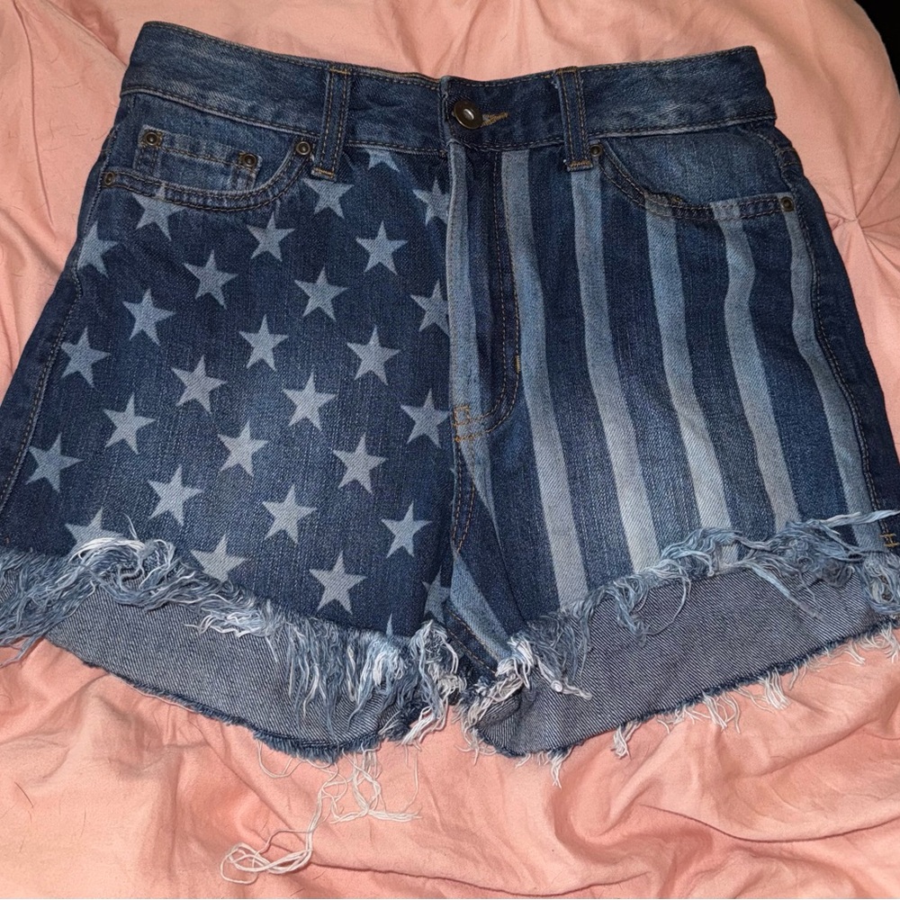 Denim Star and Stripe Women's Shorts size 1 true craft brand